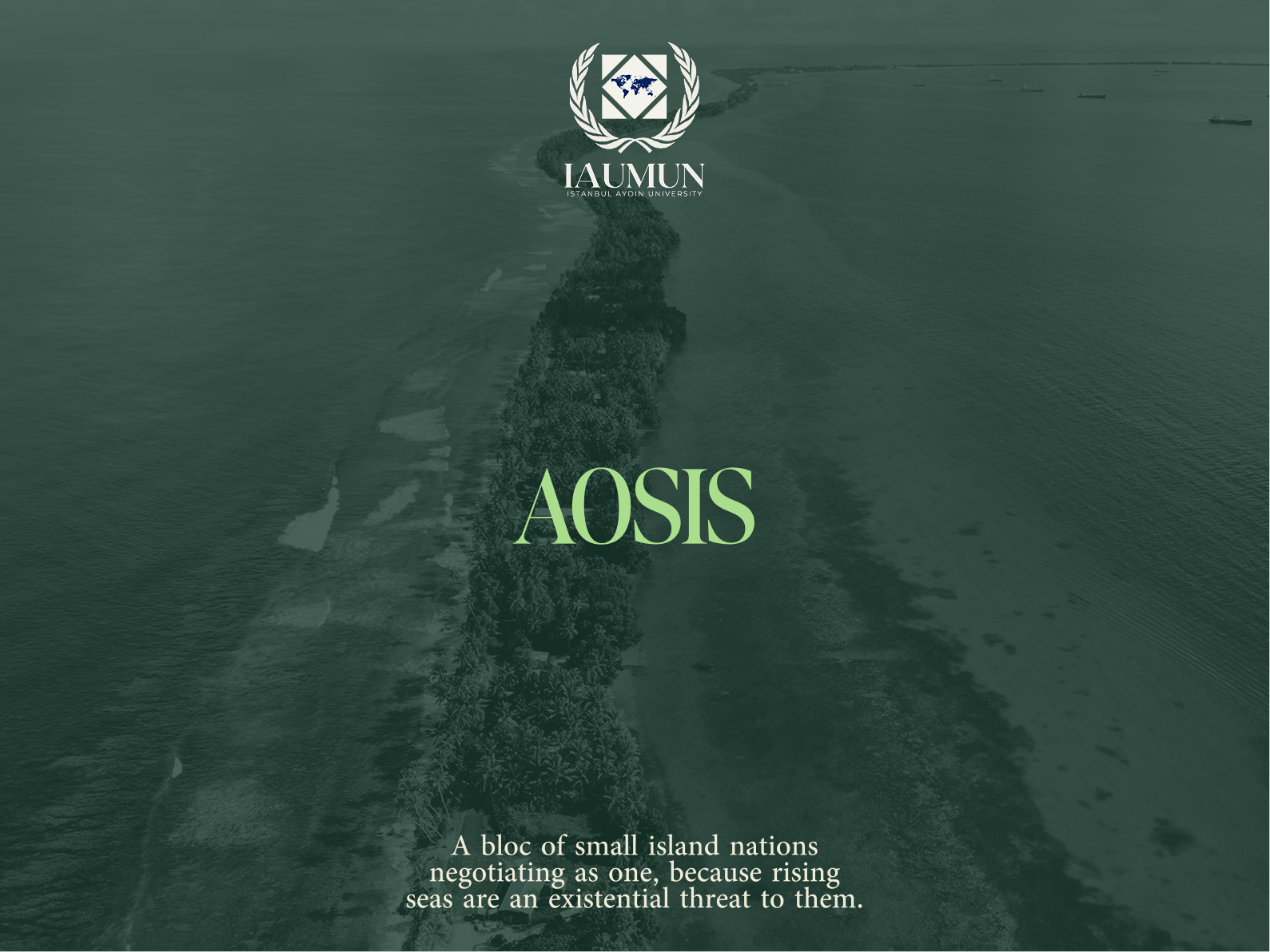 AOSIS committee card - Alliance of Small Island States, IAUMUN