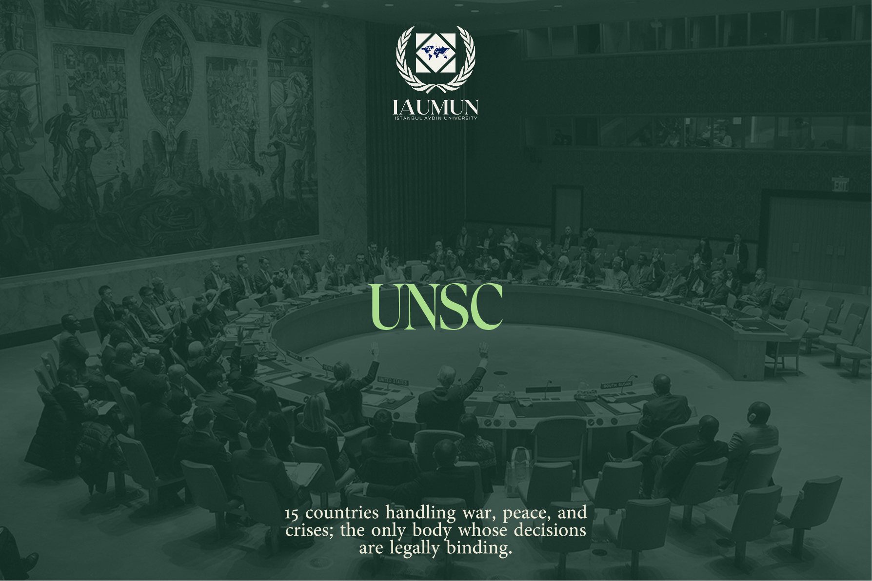 UNSC committee card - United Nations Security Council, IAUMUN
